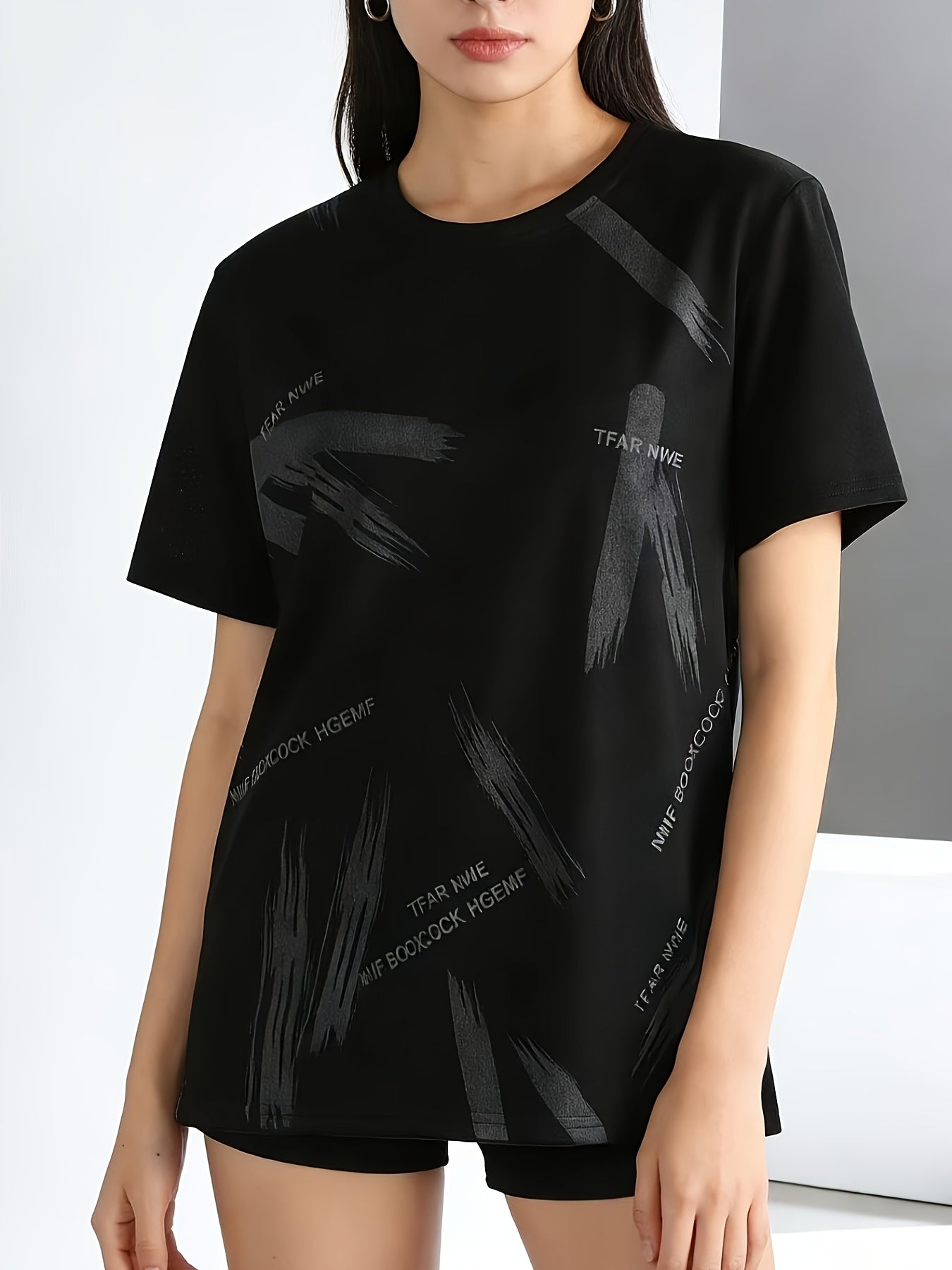 Summer Cool Ice Fiber Fabric Printed T-Shirt | Stretchy Ice-Feel Air-Conditioning Shirt